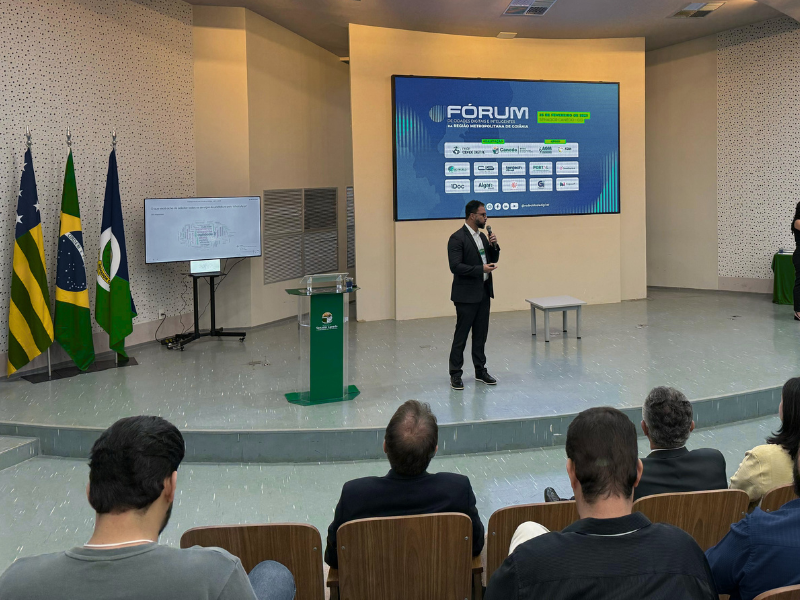 Rafael S. Pires, Engenheiro Eletricista e fundador da CIS Tecnologia, palestrando